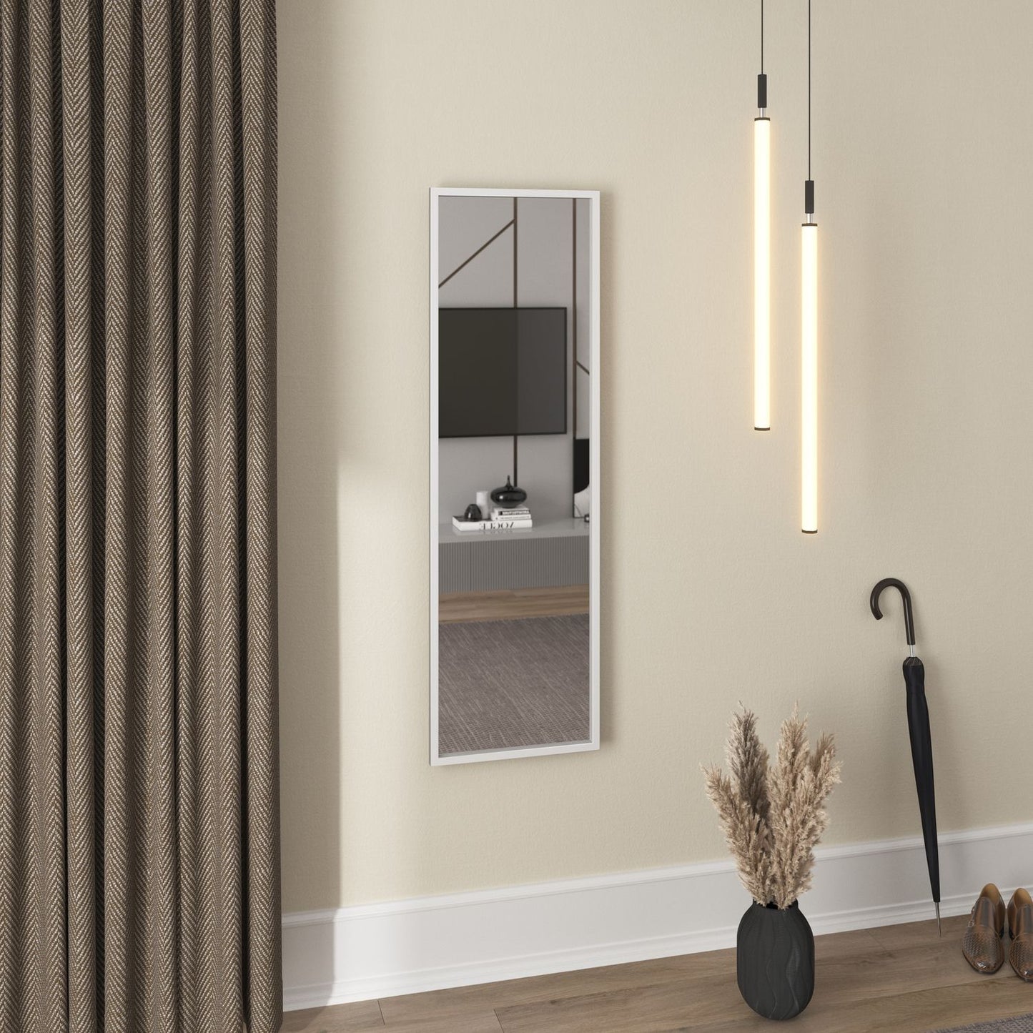 Wall Mirror Arizona | color: White | image: 1 | variant: 1002153