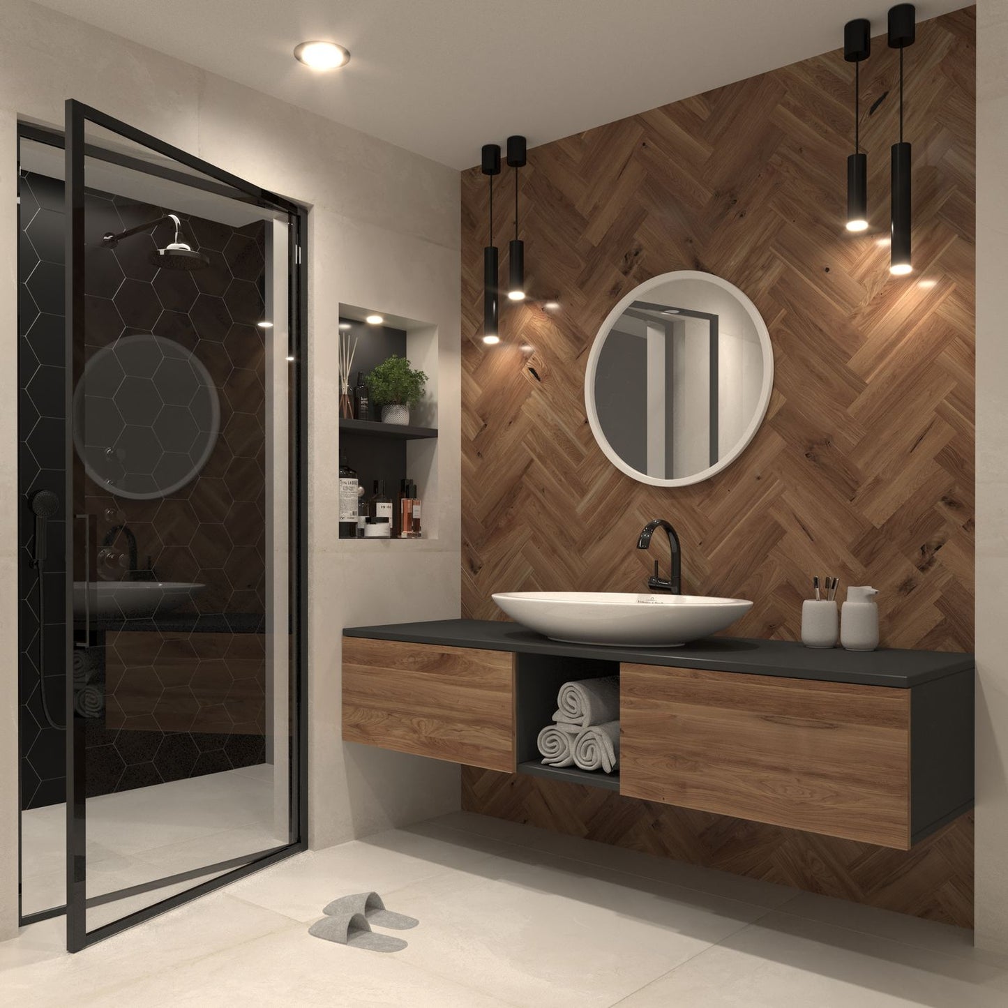 Wall Mirror Tenby 1 | color: White | image: 1 | variant: 1009771