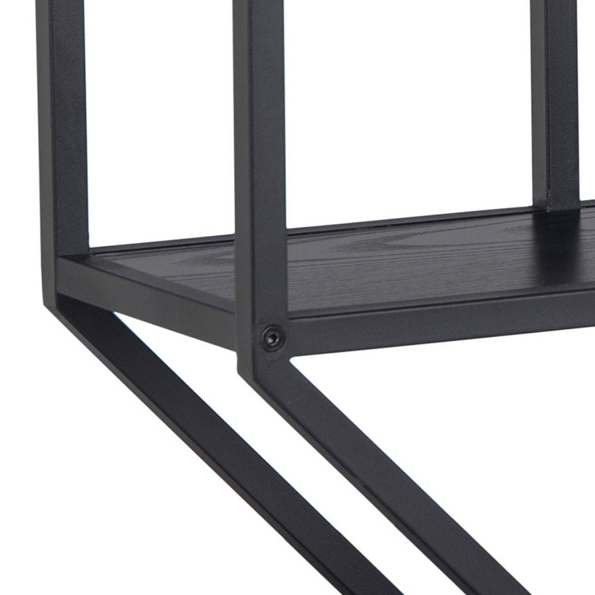 Wall Shelf Aberystwyth | size: Width: 77cm, Height: 77cm, Depth: 22cm | color: Black | image: 2 | variant: 1005211