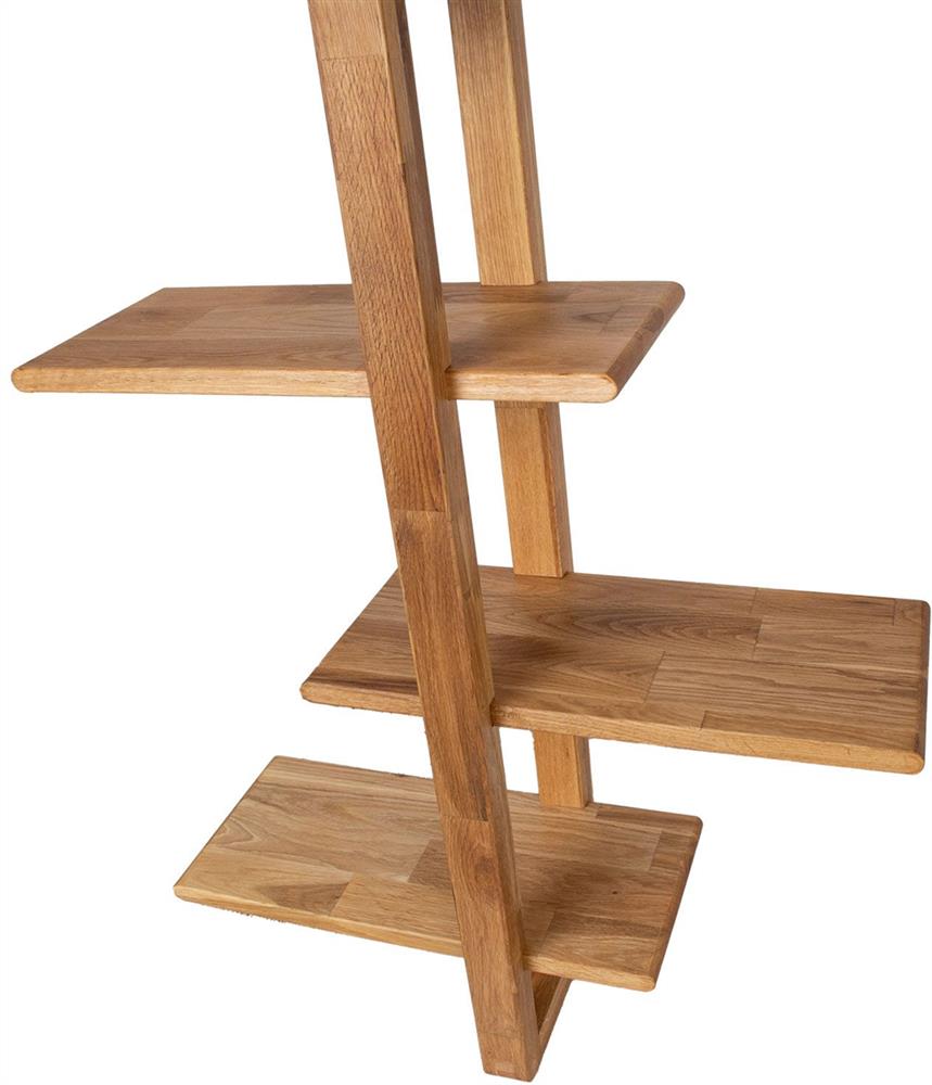 Wall Shelf Mondeo | size: Width: 40cm, Height: 115.2cm, Depth: 21.6cm | color: Oak | image: 5 | variant: 1016974
