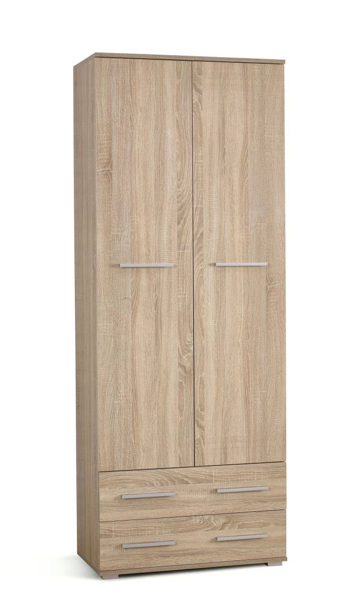 Wardrobe Lima 1 | size: Width: 77cm, Height: 200cm, Depth: 40cm | color: Oak | image: 1 | variant: 1000302