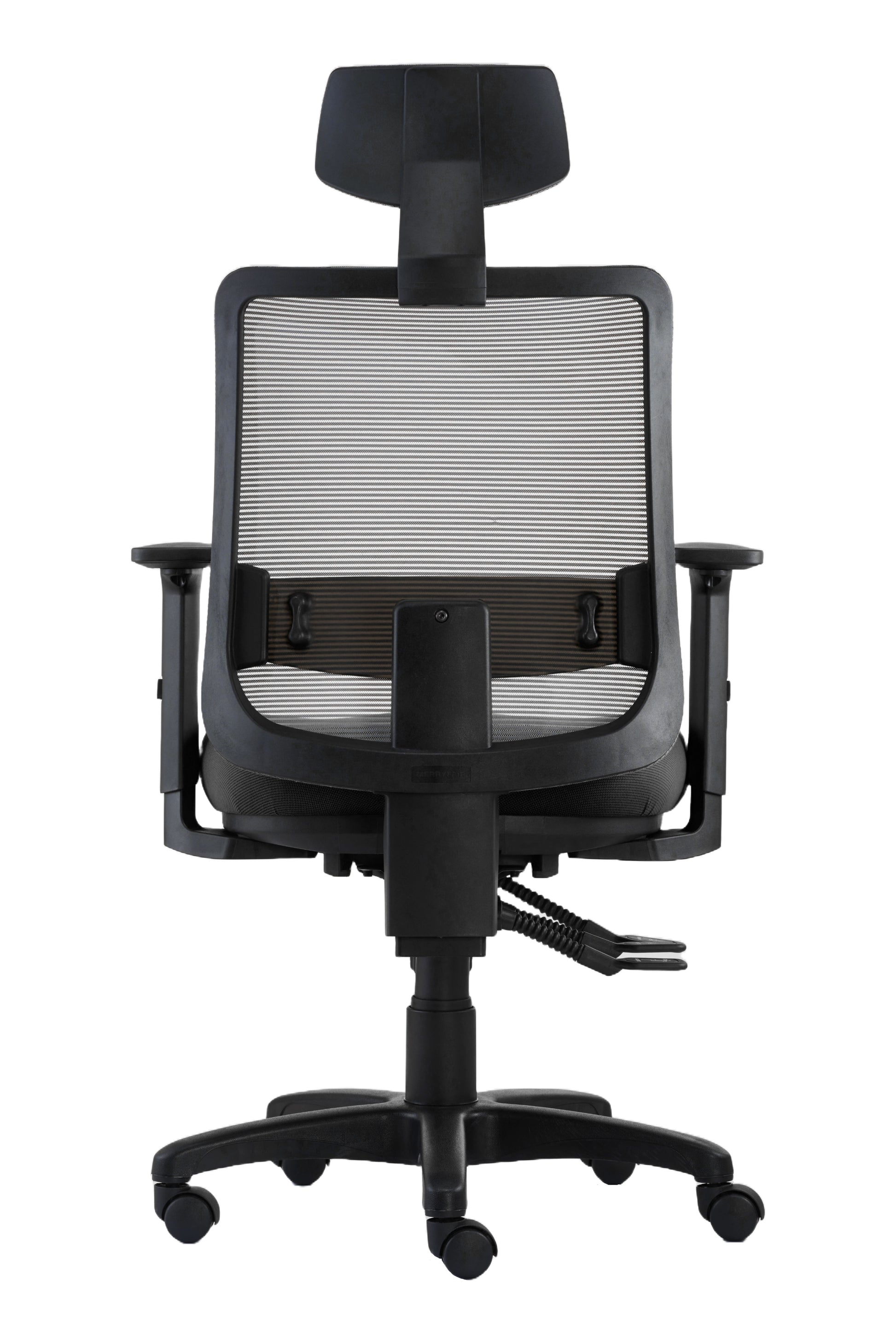 Office Chair Motto Ergo | size: Width: 65cm, Height: 135.5cm, Depth: 64cm | color: Gray | image: 3 | variant: 200004