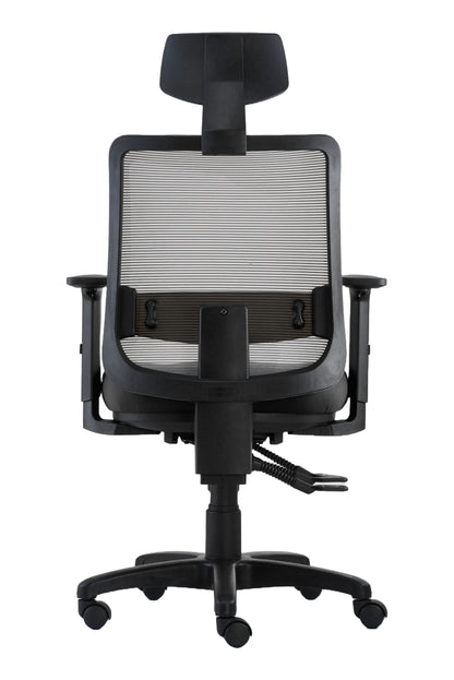 Office Chair Motto Ergo | size: Width: 65cm, Height: 135.5cm, Depth: 64cm | color: Gray | image: 3 | variant: 200004