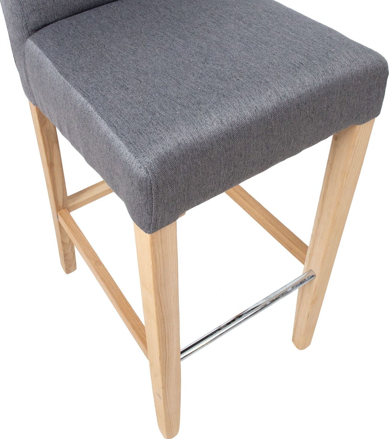 Bar Stool Boston | size: Length: 53cm, Width: 53cm, Height: 108cm, Depth: 40cm | color: Gray | image: 5 | variant: 1011725