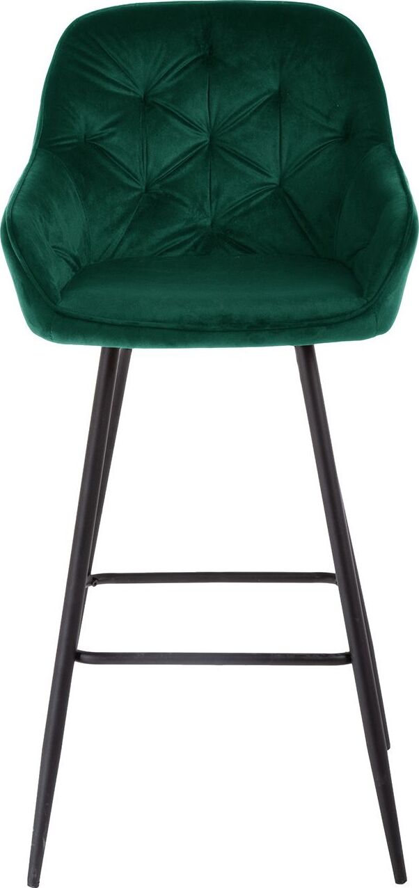 Bar Stool Brita | size: Width: 53cm, Height: 109cm, Depth: 55cm | color: Green | image: 2 | variant: 1005581