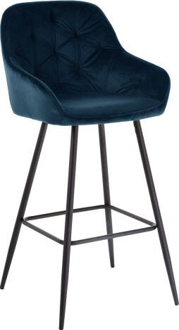 Bar Stool Burgess | size: Width: 53cm, Height: 109cm, Depth: 55cm | color: Blue | image: 1 | variant: 1001316