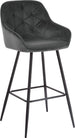 Bar Stool Burgess | size: Width: 53cm, Height: 109cm, Depth: 55cm | color: Gray | image: 1 | variant: 1001313