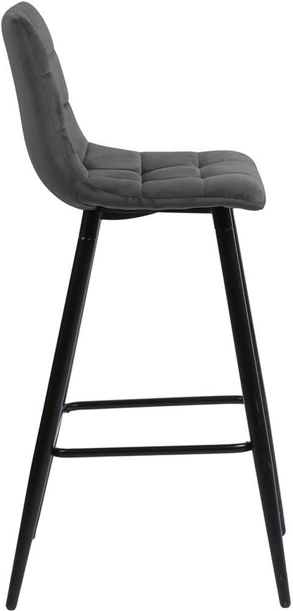 Bar Stool Chilli | size: Width: 43cm, Height: 104cm, Depth: 50.5cm | color: Gray | image: 2 | variant: 1005590