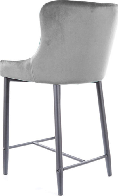 Bar Stool Colin B H-3 | size: Length: 46cm, Width: 45cm, Height: 88cm, Depth: 41cm | color: Gray | image: 2 | variant: 1012039