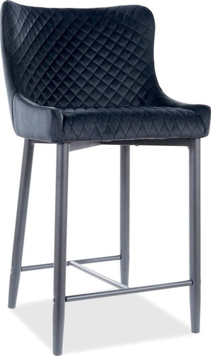 Bar Stool Colin B H-4 | size: Length: 46cm, Width: 45cm, Height: 88cm, Depth: 41cm | color: Black | image: 1 | variant: 1012038