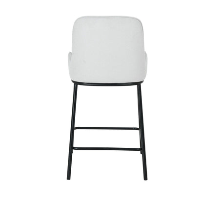 Bar Stool Darcy | size: Width: 56cm, Height: 98.5cm, Depth: 51cm | color: Gray | image: 4 | variant: 1017856