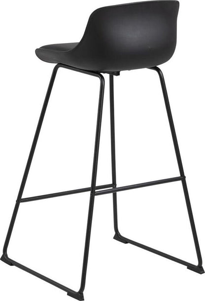 Bar Stool East Horsens | size: Width: 43cm, Height: 94cm, Depth: 49cm | color: Black | image: 2 | variant: 1005845