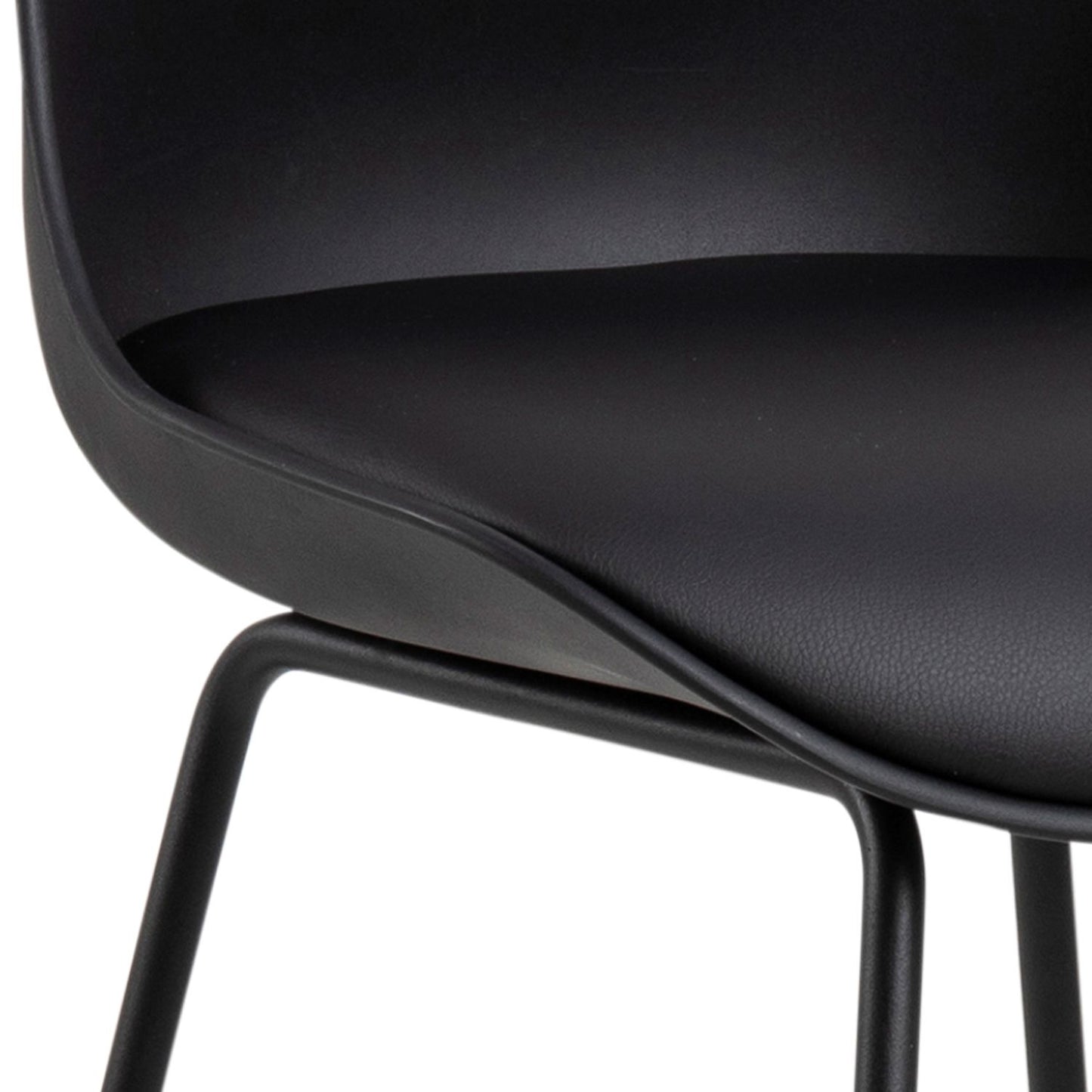Bar Stool East Horsens | size: Width: 43cm, Height: 94cm, Depth: 49cm | color: Black | image: 3 | variant: 1005845
