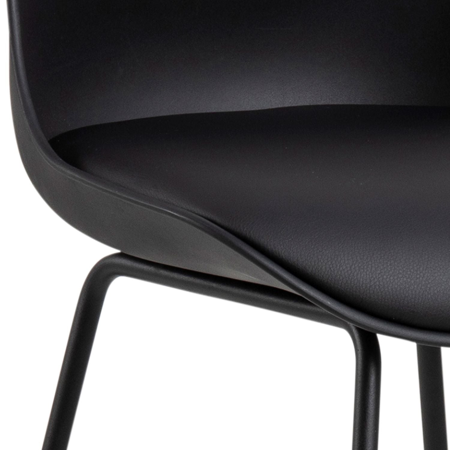 Bar Stool East Horsens | size: Width: 43cm, Height: 94cm, Depth: 49cm | color: Black | image: 3 | variant: 1005845