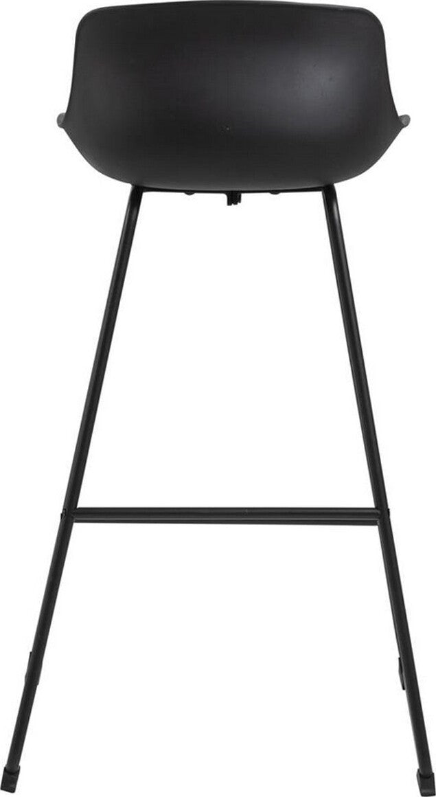 Bar Stool East Horsens | size: Width: 43cm, Height: 94cm, Depth: 49cm | color: Black | image: 5 | variant: 1005845
