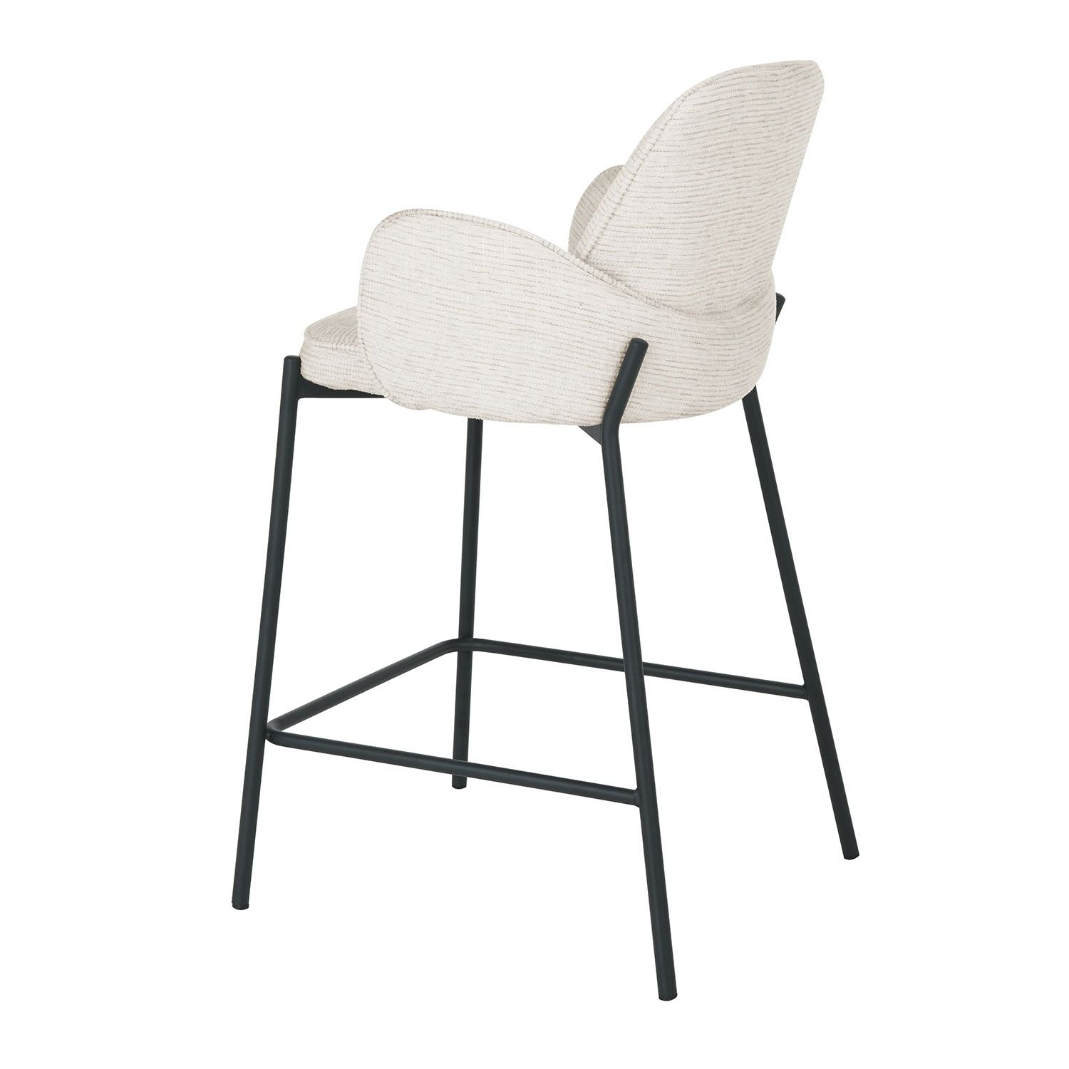 Bar Stool East Ravenna | size: Width: 50cm, Height: 95cm, Depth: 52cm | color: Beige | image: 3 | variant: 1006480