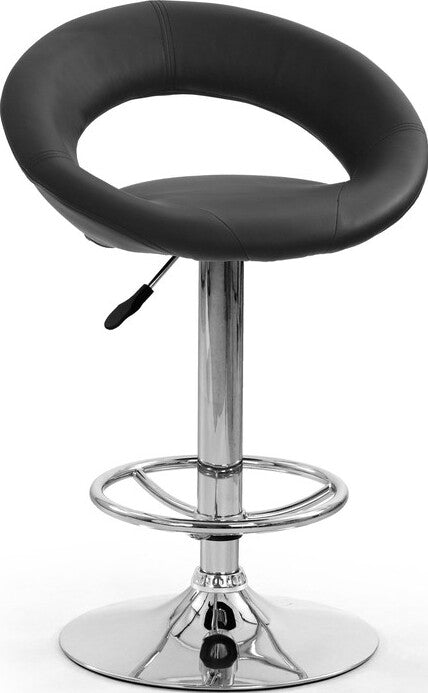Bar Stool H15 | size: Length: 46cm, Width: 54cm, Height: 80-102cm, Depth: 46cm | color: Black | image: 1 | variant: 1005531