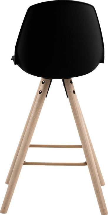Bar Stool Leatherhead | size: Width: 45.5cm, Height: 92.5cm, Depth: 46.5cm | color: Black | image: 3 | variant: 1005745