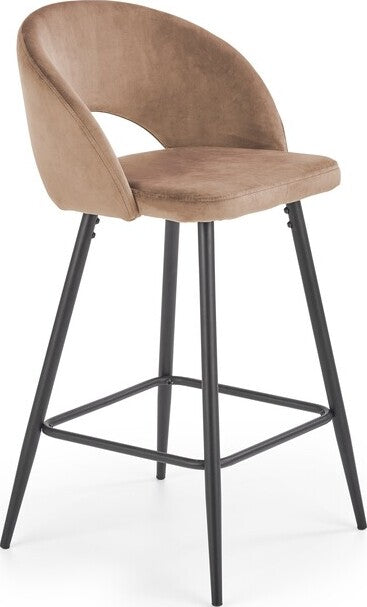 Bar Stool Reggio Calabria | size: Width: 48cm, Height: 89cm, Depth: 49cm | color: Beige | image: 0 | variant: 1003058