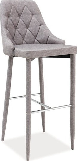 Bar Stool Trix H-1 | size: Length: 42cm, Width: 46cm, Height: 109cm, Depth: 42cm | color: Gray | image: 1 | variant: 1011595