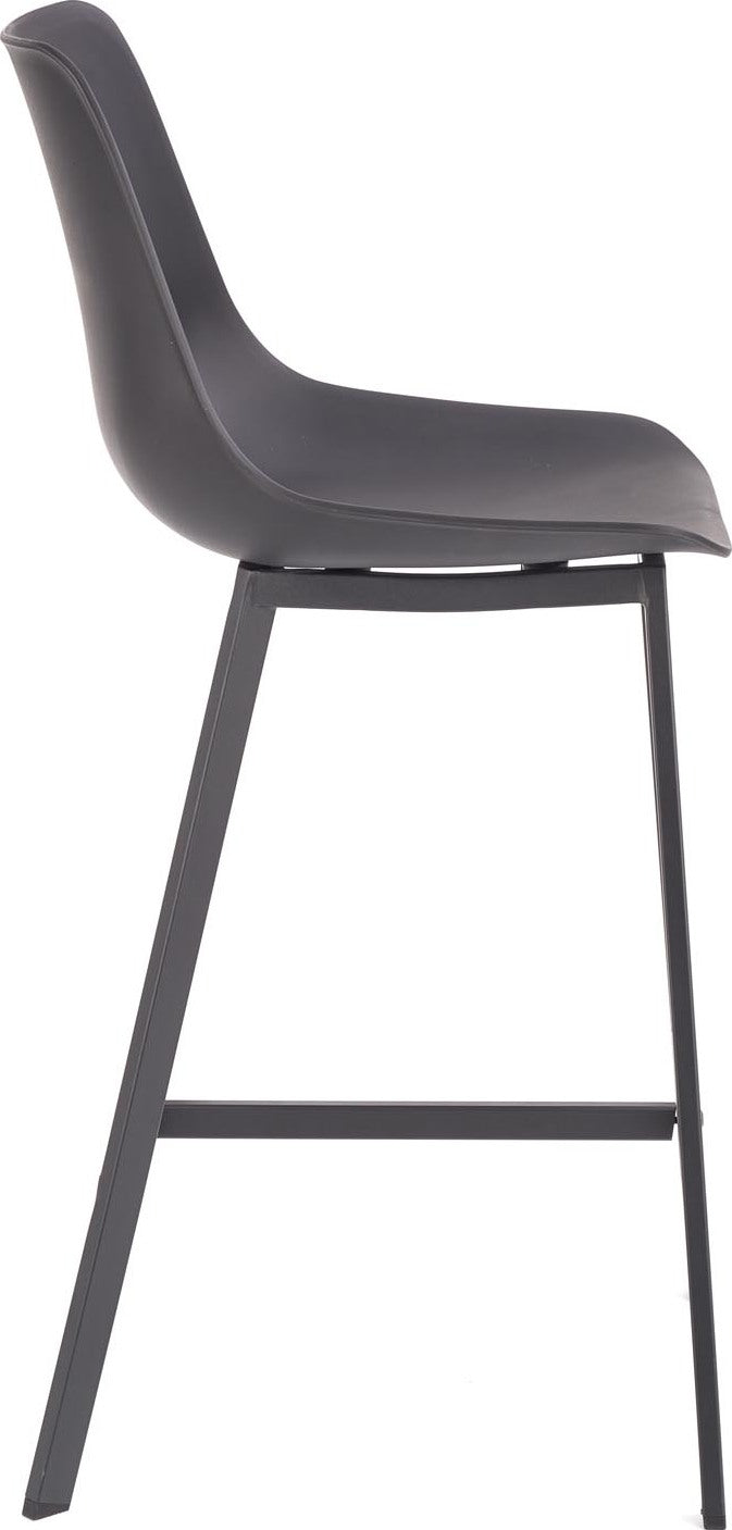 Bar Stool West Shrewsbury | size: Length: 43cm, Width: 43cm, Height: 96cm, Depth: 48cm | color: Black | image: 2 | variant: 1007083
