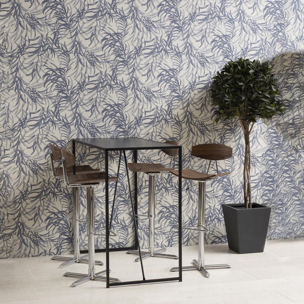 Bar Table Aberystwyth | size: Length: 60cm, Width: 120cm, Height: 105cm | color: Black | image: 1 | variant: 1001707