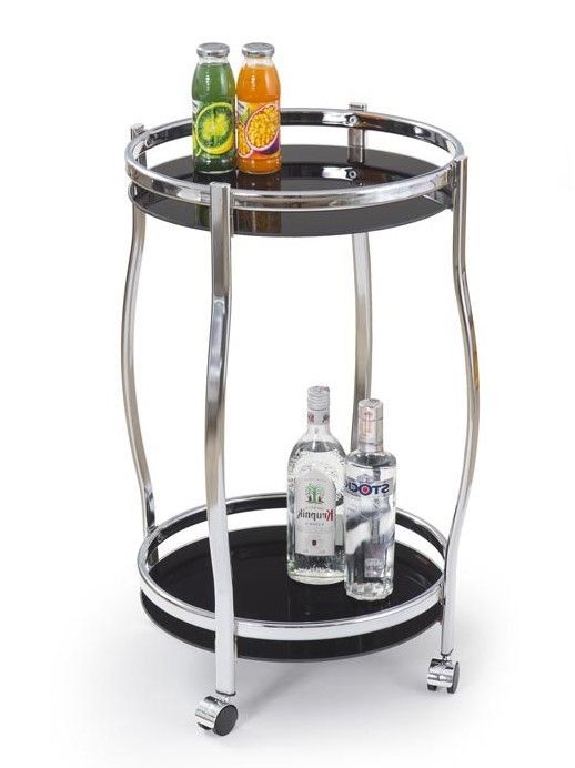 Bar Table Bar | size: Length: 42cm, Width: 42cm, Height: 71cm, Diameter: 42cm | color: Black/Grey | image: 1 | variant: 1011331