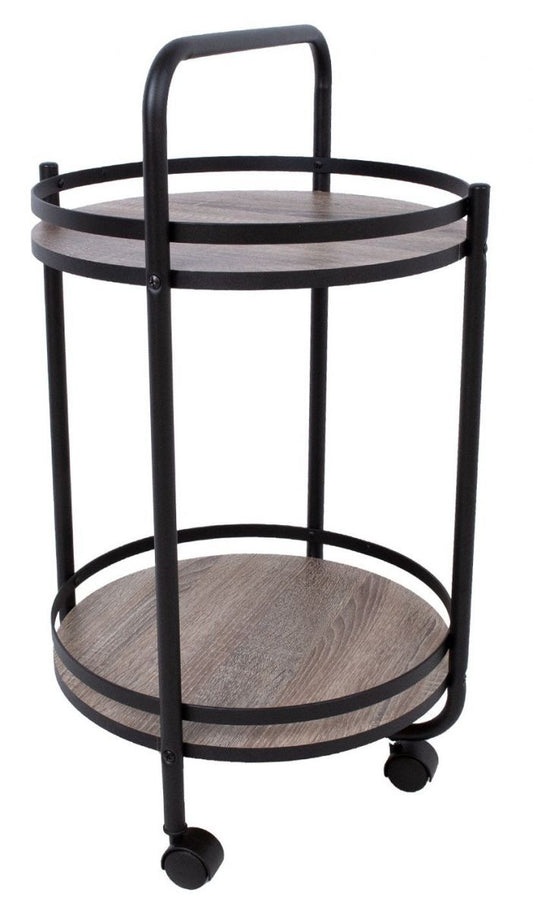 Bar Table East Betws | size: Length: 44cm, Width: 44cm, Height: 75cm, Diameter: 44cm | color: Brown/Black | image: 1 | variant: 1005527