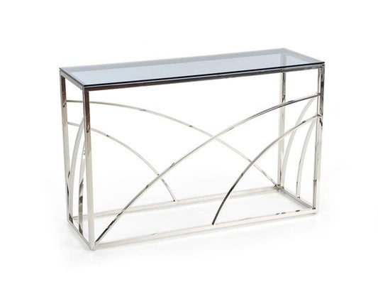 Bar Table Kn-5 | size: Length: 40cm, Width: 120cm, Height: 78cm | color: Transparent/Grey | image: 1 | variant: 1011334