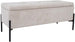Bedroom Bench Woodstock | size: Length: 95cm, Width: 35cm, Height: 41cm | color: Beige | image: 1 | variant: 1000360