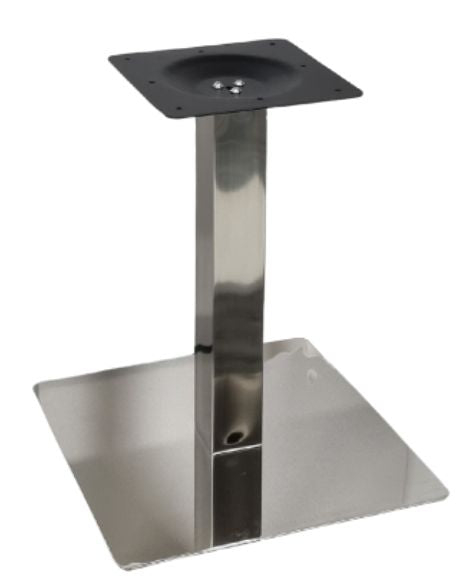 Central Table Leg Stad 3 | size: Height: 58cm, Diameter: 50cm | color: Chrome | image: 0 | variant: 1000700