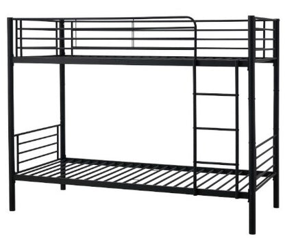Children's Bunk Bed Nashville | size: Length: 215cm, Width: 99cm, Height: 165cm | color: Black | image: 1 | variant: 1003437