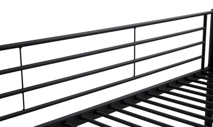 Children's Bunk Bed Nashville | size: Length: 215cm, Width: 99cm, Height: 165cm | color: Black | image: 2 | variant: 1003437