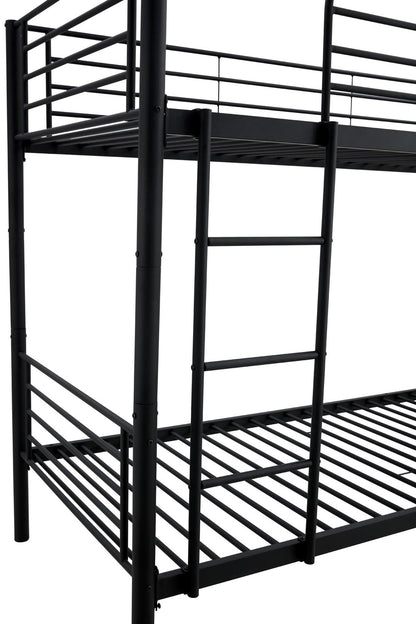 Children's Bunk Bed Nashville | size: Length: 215cm, Width: 99cm, Height: 165cm | color: Black | image: 3 | variant: 1003437