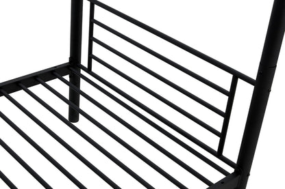 Children's Bunk Bed Nashville | size: Length: 215cm, Width: 99cm, Height: 165cm | color: Black | image: 6 | variant: 1003437