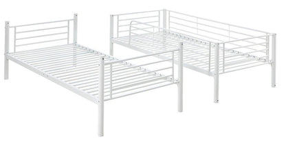 Children's Bunk Bed Nashville | size: Length: 215cm, Width: 99cm, Height: 165cm | color: White | image: 2 | variant: 1003436