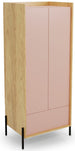 Closet Mobius 2D | size: Width: 60cm, Height: 179cm, Depth: 78cm | color: Pink | image: 1 | variant: 1002027