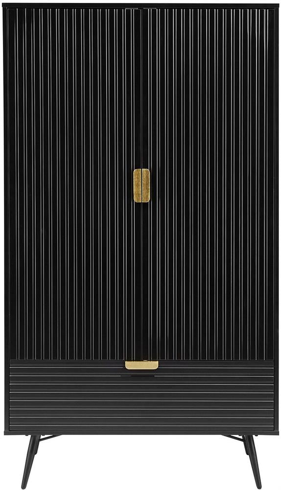 Closet Pixar | size: Width: 100cm, Height: 175cm, Depth: 56cm | color: Black | image: 2 | variant: 1017683