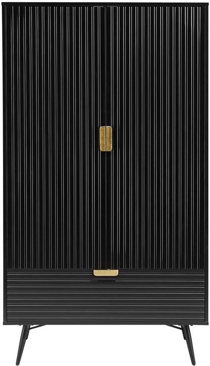 Closet Pixar | size: Width: 100cm, Height: 175cm, Depth: 56cm | color: Black | image: 2 | variant: 1017683