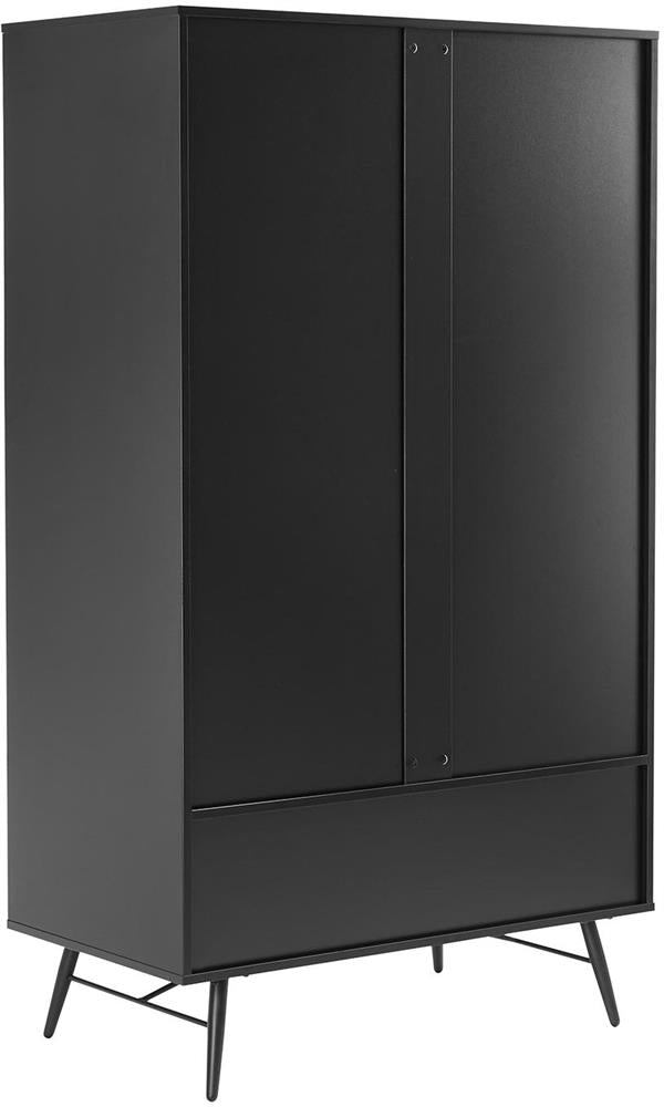 Closet Pixar | size: Width: 100cm, Height: 175cm, Depth: 56cm | color: Black | image: 3 | variant: 1017683