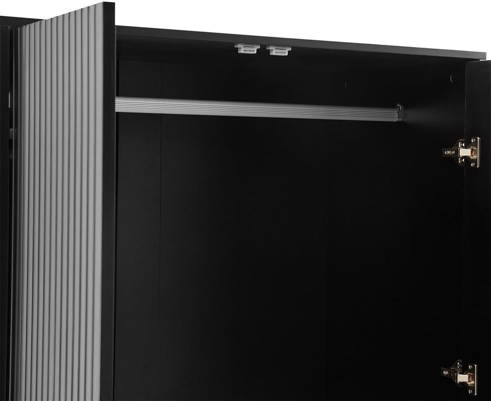 Closet Pixar | size: Width: 100cm, Height: 175cm, Depth: 56cm | color: Black | image: 5 | variant: 1017683