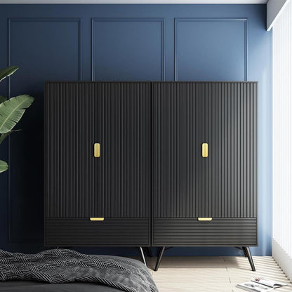 Closet Pixar | size: Width: 100cm, Height: 175cm, Depth: 56cm | color: Black | image: 9 | variant: 1017683