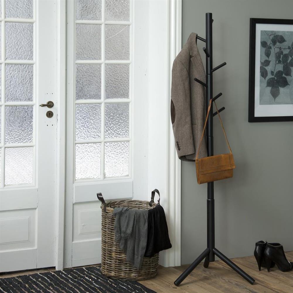 Clothes Hanger Ascot | size: Length: 45cm, Width: 51cm, Height: 176cm | color: Black | image: 2 | variant: 1006316