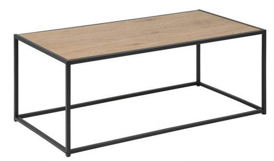 Coffee Table Aberystwyth | size: Length: 50cm, Width: 100cm, Height: 40cm | color: Black/Oak | image: 0 | variant: 1005375