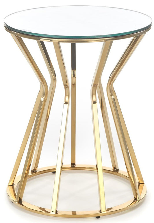 Coffee Table Afina | size: Length: 50cm, Width: 50cm, Height: 45cm, Diameter: 50cm | color: Golden | image: 1 | variant: 1016868