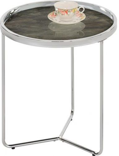 Coffee Table Astor | size: Length: 45cm, Width: 45cm, Height: 49cm, Diameter: 45cm | color: Gray | image: 1 | variant: 1006817