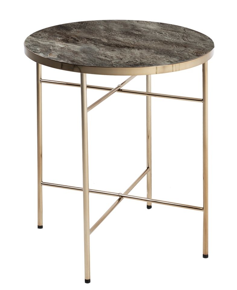 Coffee Table Astoria | size: Length: 42.5cm, Width: 42.5cm, Height: 51cm, Diameter: 42.5cm | color: Gray | image: 0 | variant: 1011095