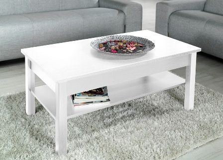 Coffee Table Cama | size: Length: 60cm, Width: 110cm, Height: 47cm | color: White | image: 0 | variant: 1012560