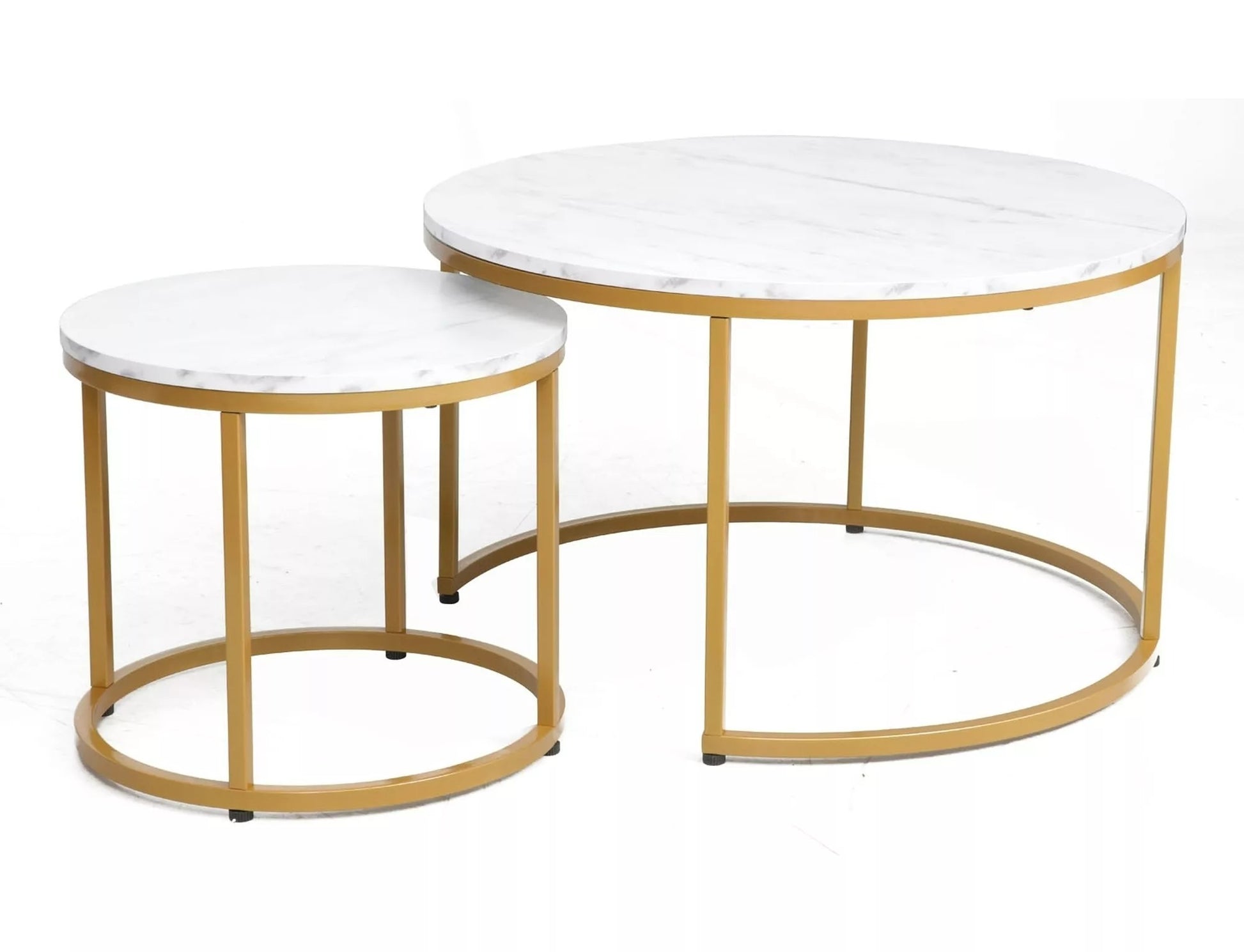 Coffee Table Catterick | size: Length: 80cm, Width: 80cm, Height: 48cm, Diameter: 80cm | color: White | image: 1 | variant: 1004433