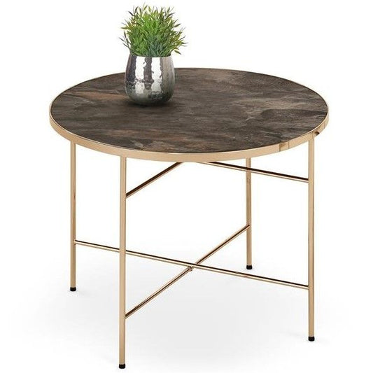 Coffee Table East Goa | size: Length: 60cm, Width: 60cm, Height: 45cm, Diameter: 60cm | color: Marble | image: 1 | variant: 1006748